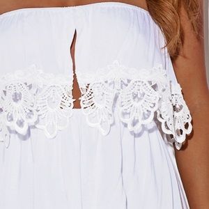 Boutique Dresses - Strapless White Dress Boutique Dresses - Strapless White Dress